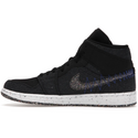 Jordan 1 Mid Crater (Black)