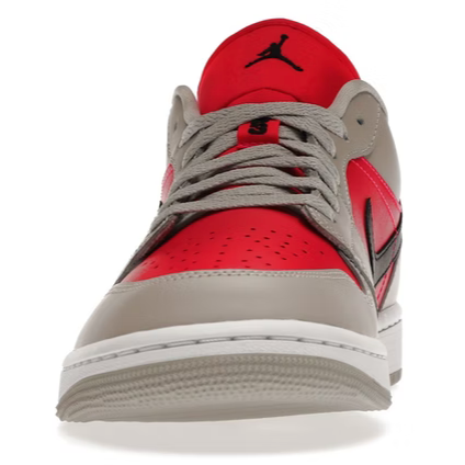 Jordan 1 Retro Low (Light Iron Ore Siren Red)