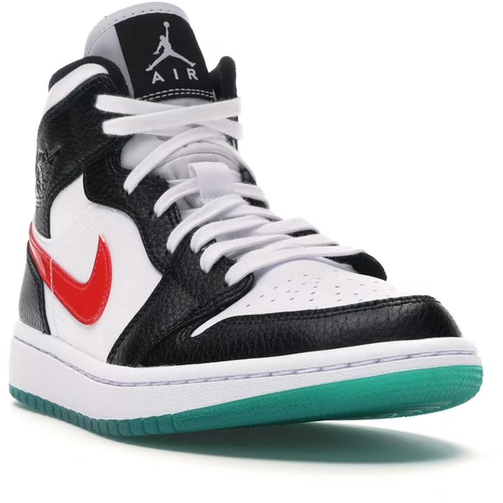 Jordan 1 Mid (Alternate Swooshes Red Yellow)