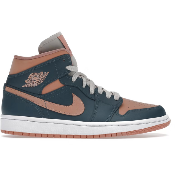 Jordan 1 Mid (Dark Teal Green)