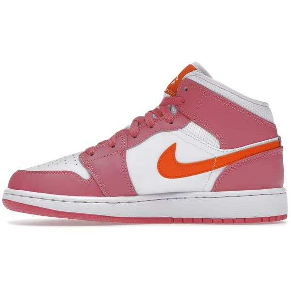 Jordan 1 Mid (Pinksicle Safety Orange)