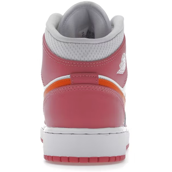 Jordan 1 Mid (Pinksicle Safety Orange)