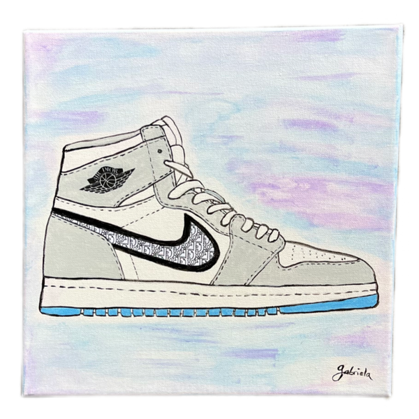 Hand Drawing Paintings  (Jordan 1 Retro High Dior)
