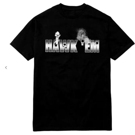 Pop Smoke x Vlone Hawk Em' Tee (Black)