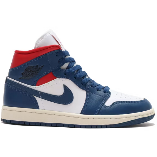 Jordan 1 Mid (French Blue Gym Red)