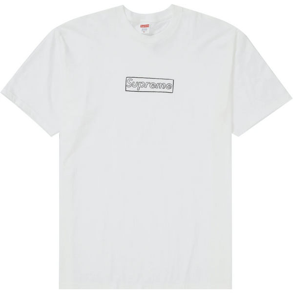 Supreme KAWS Chalk Logo Tee (White)