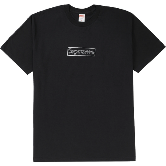 Supreme KAWS Chalk Logo Tee (Black)