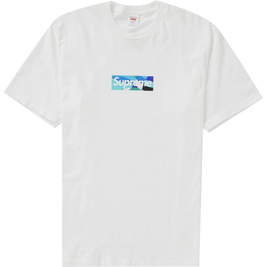 Supreme Emilio Pucci Box Logo Tee (White/Blue)