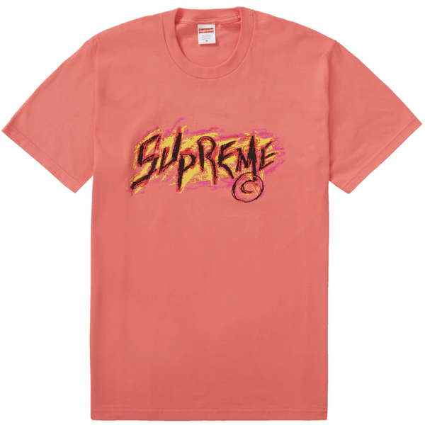 Supreme Scratch Tee (Bright Coral)