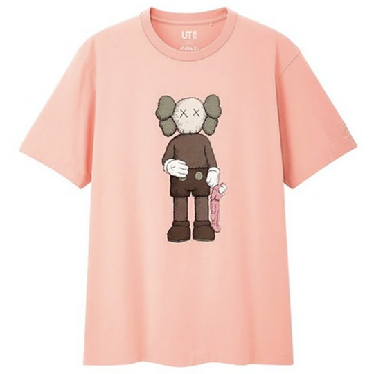 KAWS x Uniqlo Companion Tee (Japanese Sizing) Pink