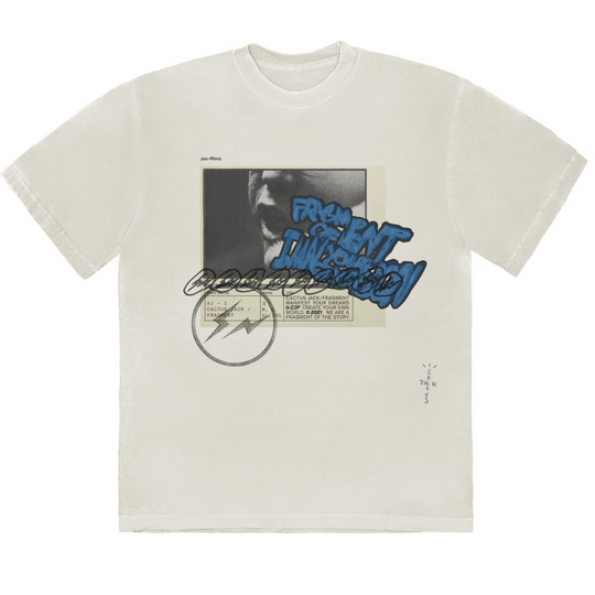 Travis Scott Cactus Jack For Fragment Manifest T-shirt (Cream)