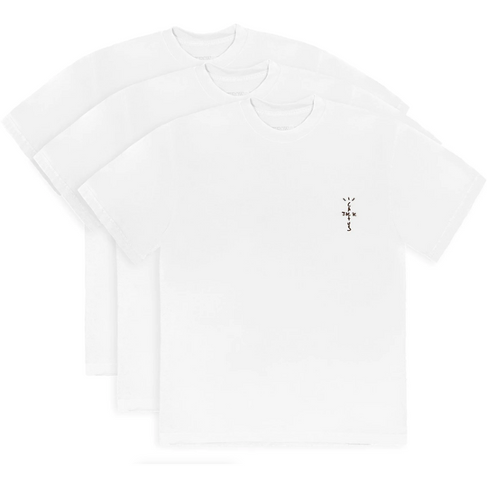 Travis Scott CJ T-Shirt (3 Pack) White