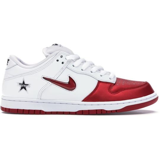 Nike SB Dunk Low Supreme Jewel Swoosh (Red)
