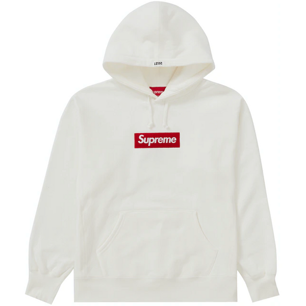 Supreme Box Logo Hooded Sweatshirt (White)