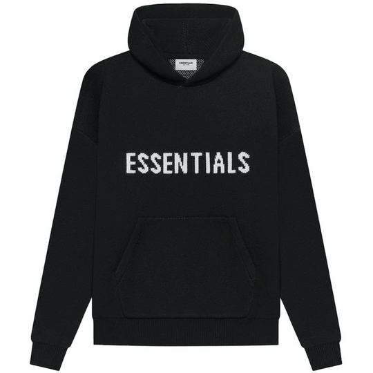 Fear of God Essentials Knit Pullover Hoodie (SS21) Black