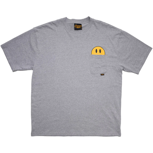 Drew House Mini Mascot Pocket Tee (Heather Grey)