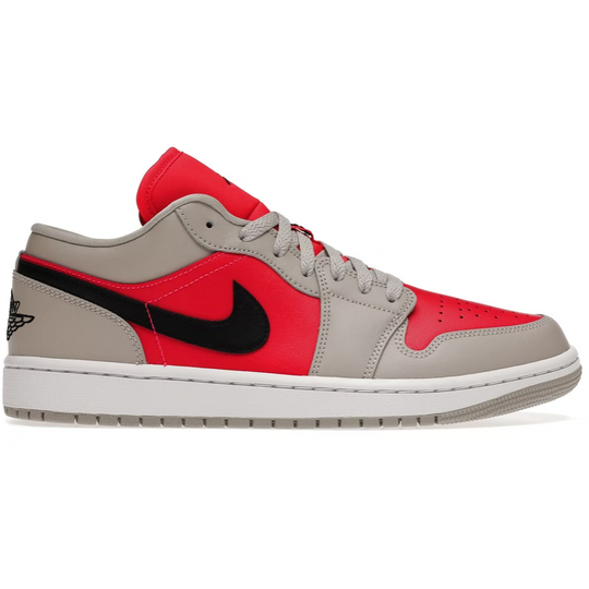 Jordan 1 Retro Low (Light Iron Ore Siren Red)