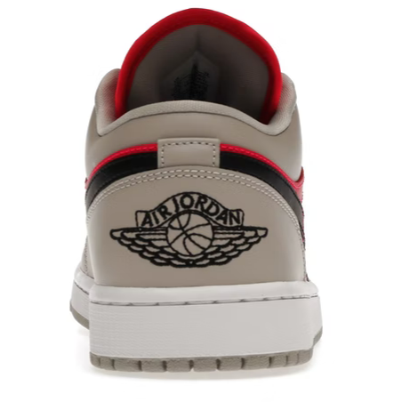 Jordan 1 Retro Low (Light Iron Ore Siren Red)