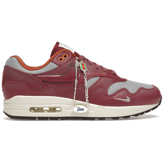 Nike Air Max 1 Patta Waves Rush Maroon (with Bracelet)
