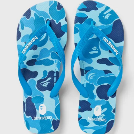 BAPE® x Havaianas Flip-Flop (Camo Blue)