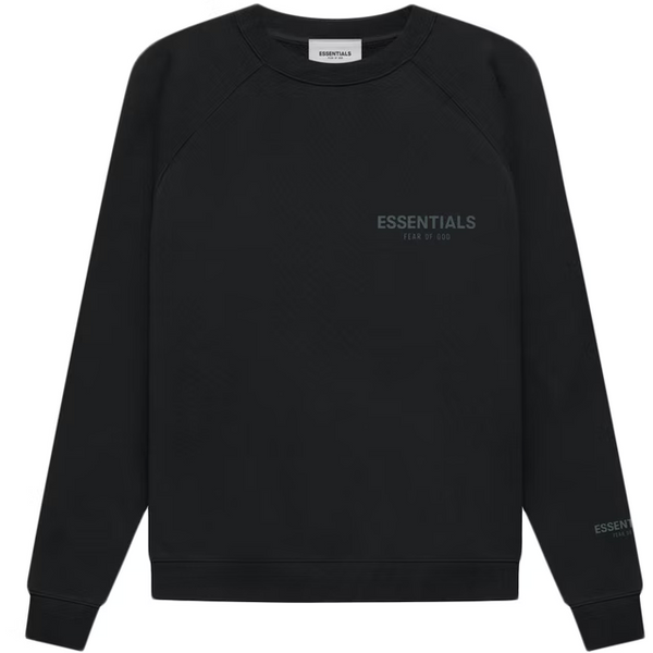 Fear of God Essentials Core Collection Pullover Crewneck Stretch Limo Black