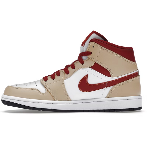 Jordan 1 Mid (Beige White Red)