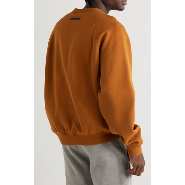 Fear of God Essentials Logo-Print Cotton-Blend Jersey Sweatshirt (Vicunia)