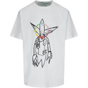 Off-White x Futura Oversized Fit Alien T-shirt (White/Multicolor)