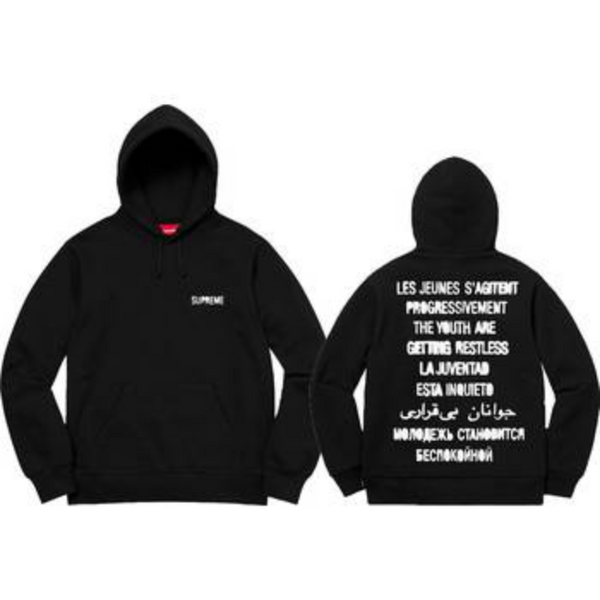 Supreme 1-800 Hooded Sweatshirt (Black)