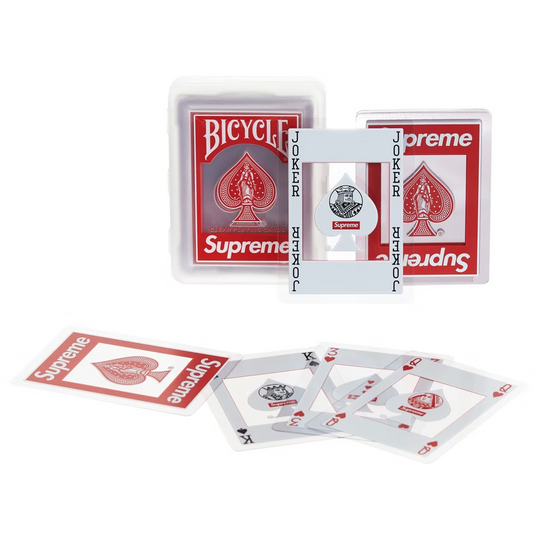 Supreme Bicycle Clear Playing Cards (Red)