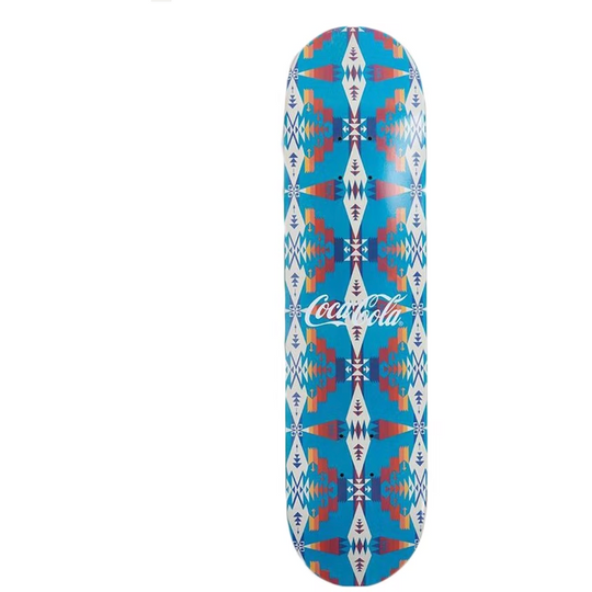 Kith x Coca Cola Pendleton Logo Skateboard Deck (Tucson Teal)