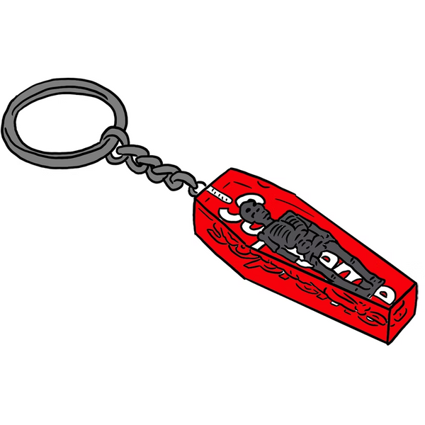 Supreme Skeleton Keychain (Red)