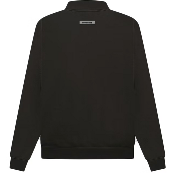 Fear of God Essentials Pull-over Mockneck Sweatshirt (Weathered Black/Washed Black)