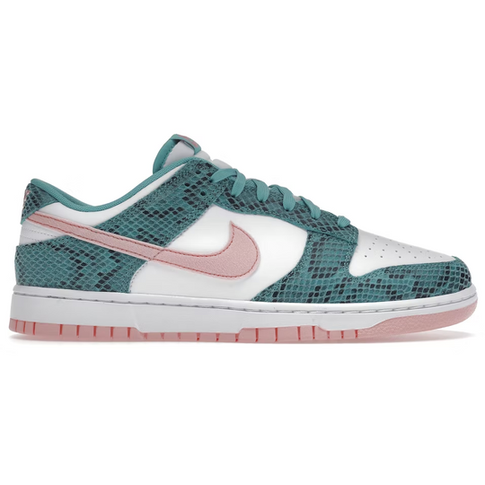 Nike Dunk Low Snakeskin (Washed Teal Bleached Coral)