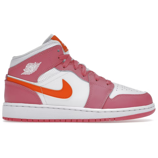Jordan 1 Mid (Pinksicle Safety Orange)