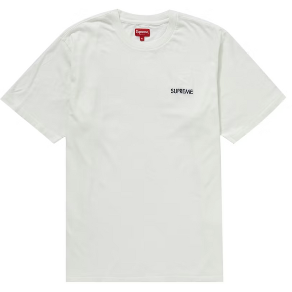 Supreme Washed Capital S/S Top (White)