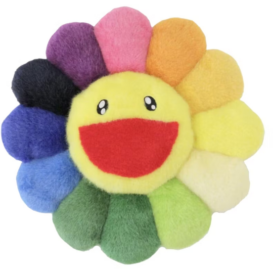 Takashi Murakami Flower Plush 30CM (Rainbow/Yellow)