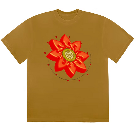 Travis Scott Cactus Jack Flower T-shirt (Gold)