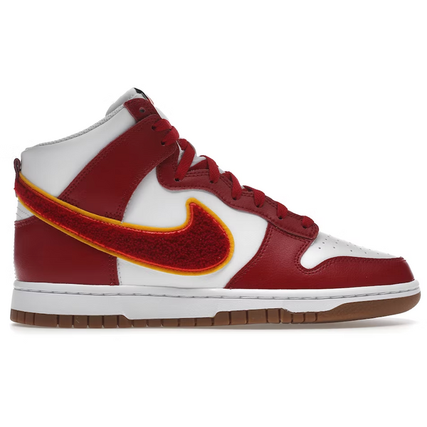 Nike Dunk High (Chenille Swoosh White Gym Red)