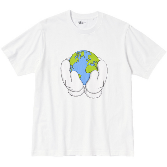 KAWS x Uniqlo PEACE FOR ALL T-Shirt (White)