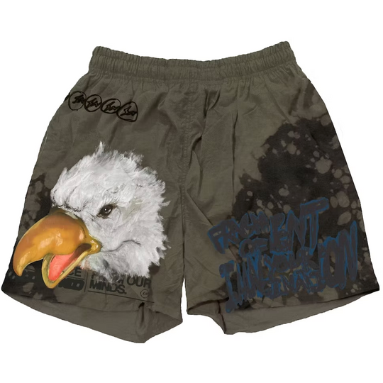 Travis Scott Cactus Jack For Fragment Imagination Shorts (Olive)