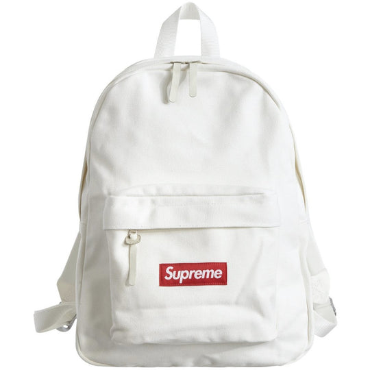 Supreme Canvas Backpack - White