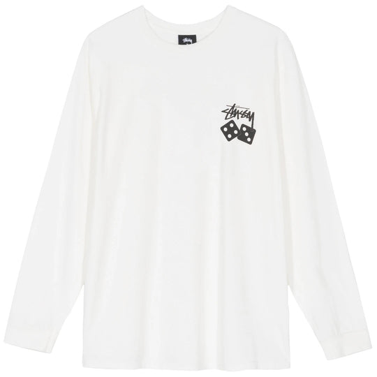 Stussy ‘Dice’ White Longsleeve T-Shirt