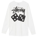 Stussy ‘Dice’ White Longsleeve T-Shirt