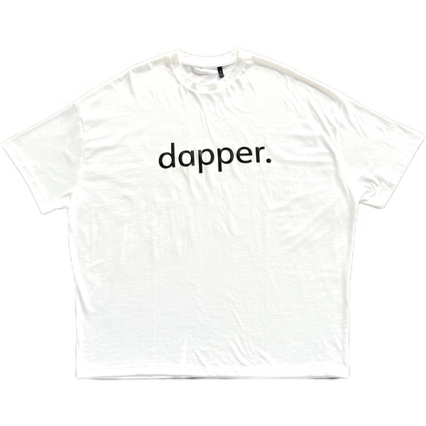 Dapper Beast Oversized Cotton T-Shirt (White)