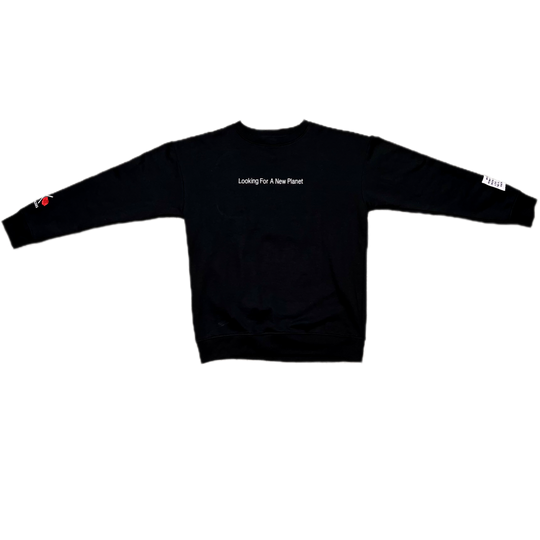 Palms and Roses Looking For a New Planet Crewneck (Black)
