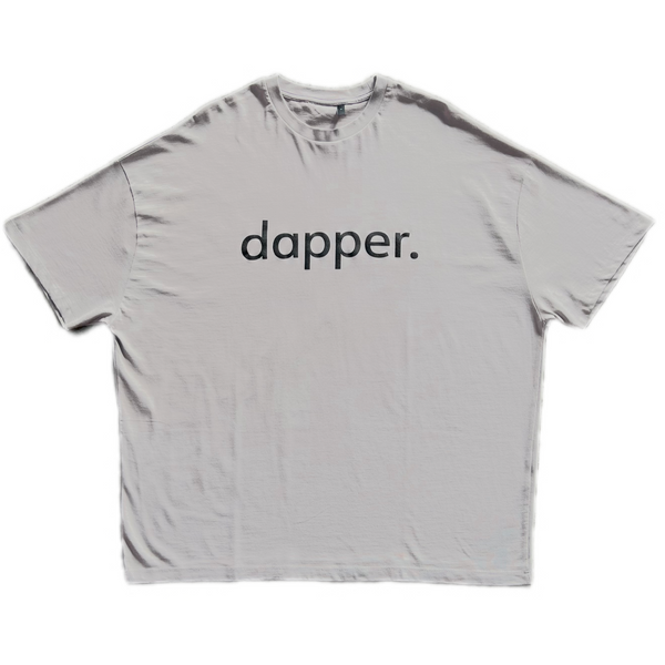 Dapper Beast Oversized Cotton T-Shirt (Grey)